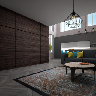 Общий вид стеновой панели Rezident DIMENSIVA IVA